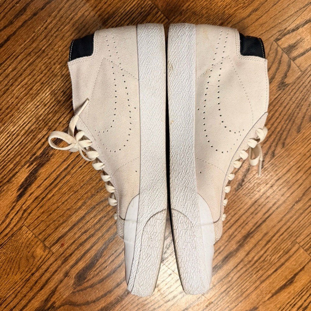 Nike SB Zoom Blazer Mid Deconstructed Suede Skate Shoes Cream White Mens - Picture 8 of 16